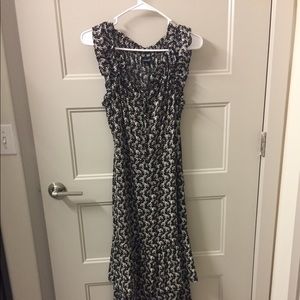 Floral flounce maxi dress